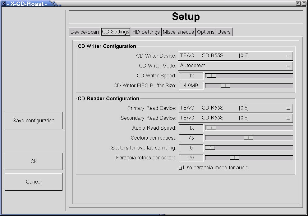 X-CD-Roast - Setup