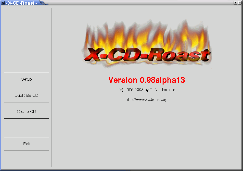 X-CD-Roast - Splash Screen