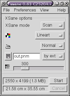 xsane scannen