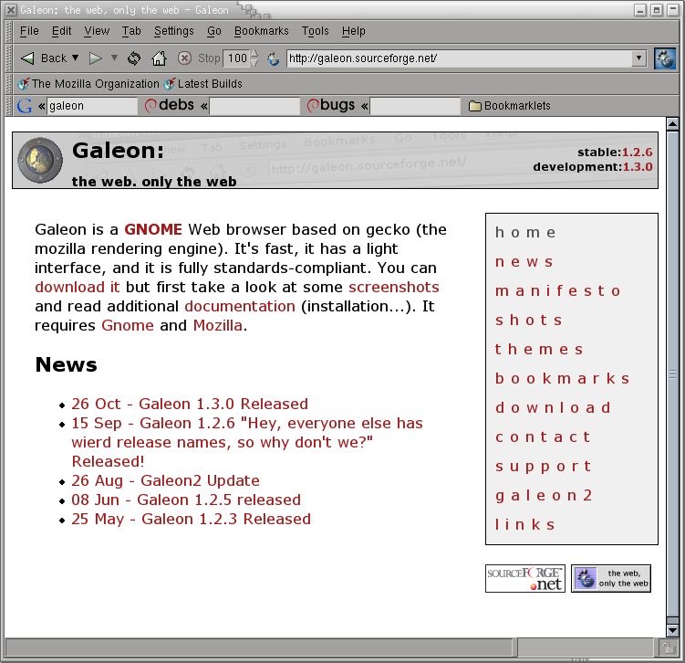 Der Galeon-Browser