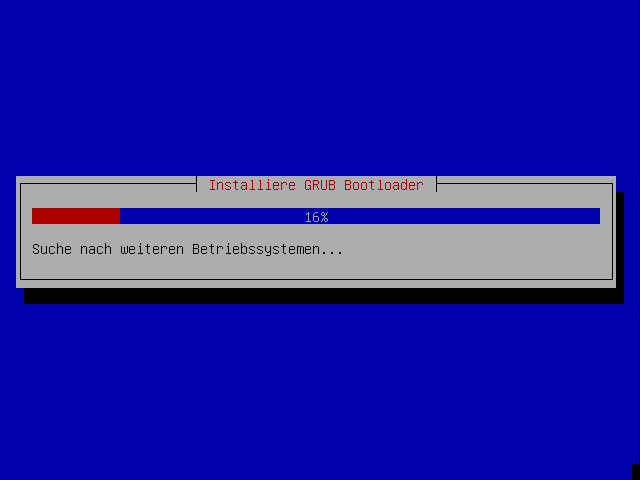 GRUB-Installation - Suchen von Betriebssystemen