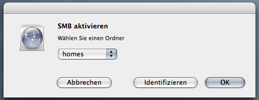 MacOS X - SMB aktivieren